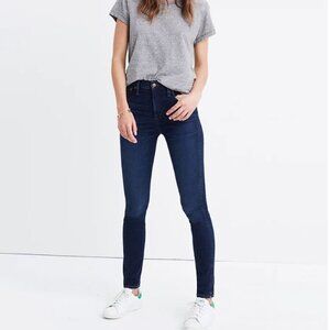 Madewell Womens Blue 10" High-Rise Skinny Jeans in Hayes Wash Size 25